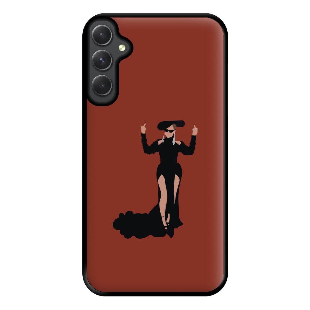 Middle Fingers - Queen B Phone Case for Galaxy A34