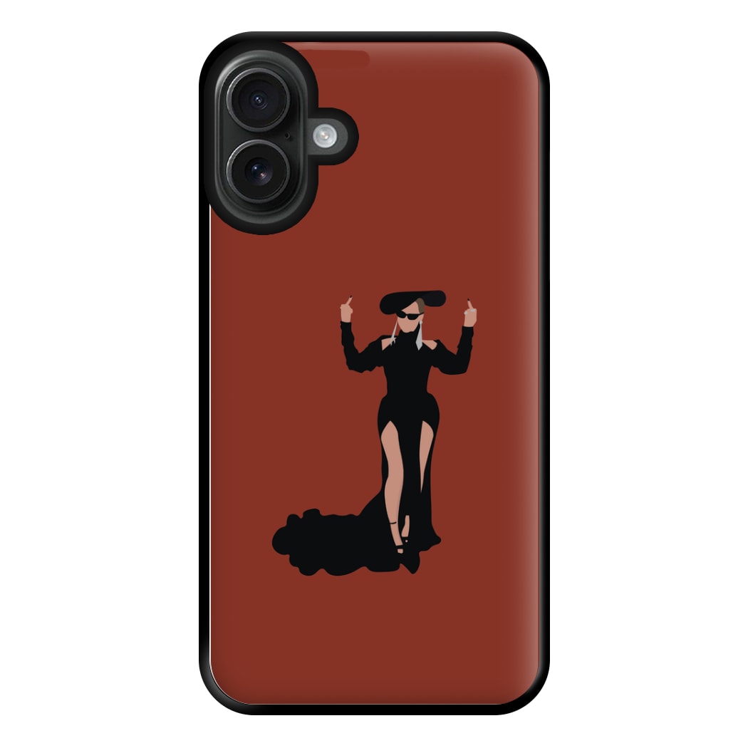 Middle Fingers - Queen B Phone Case for iPhone 16 Plus