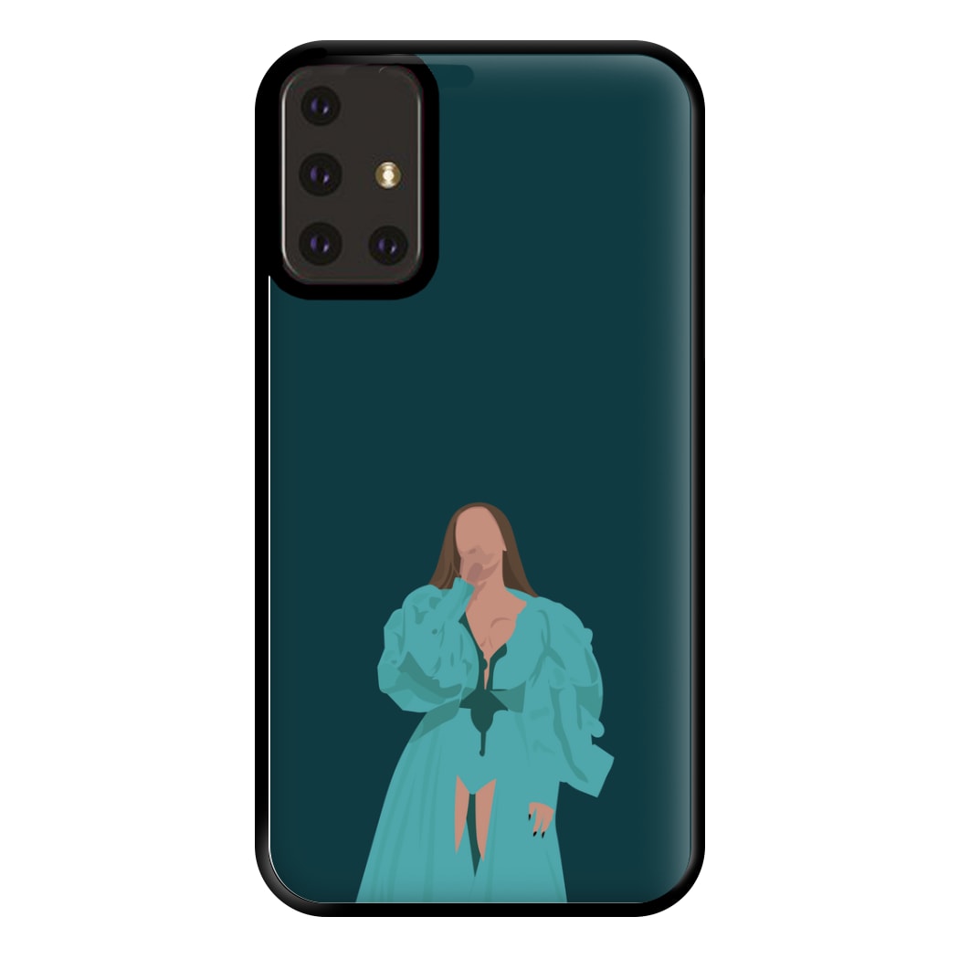 Green Dress - Queen B Phone Case for Galaxy A71