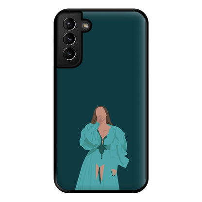 Green Dress - Queen B Phone Case for Galaxy S21 Plus