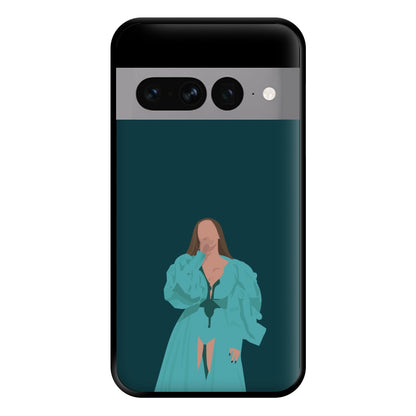 Green Dress - Queen B Phone Case for Google Pixel 7 Pro