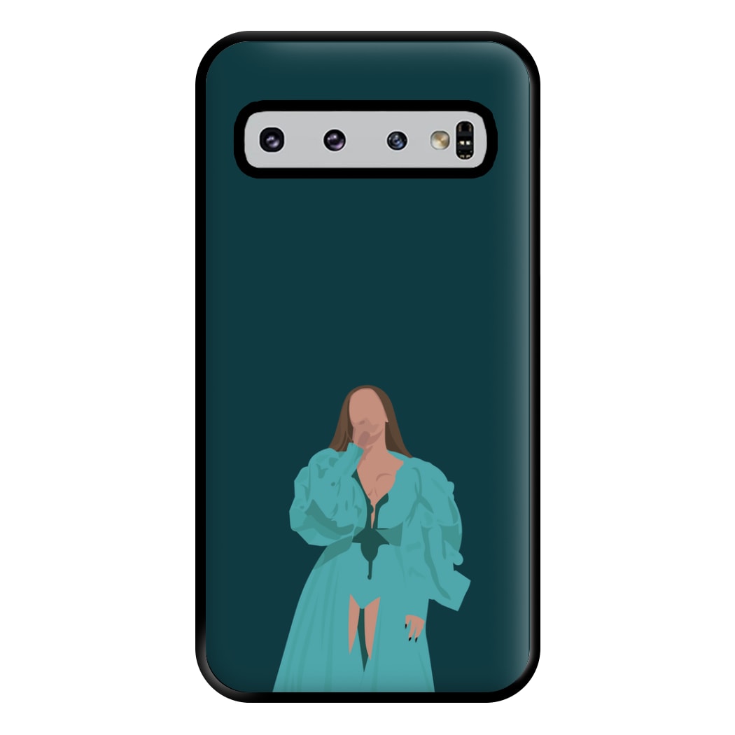 Green Dress - Queen B Phone Case for Galaxy S10 Plus