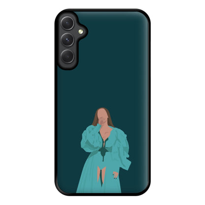 Green Dress - Queen B Phone Case for Galaxy A54