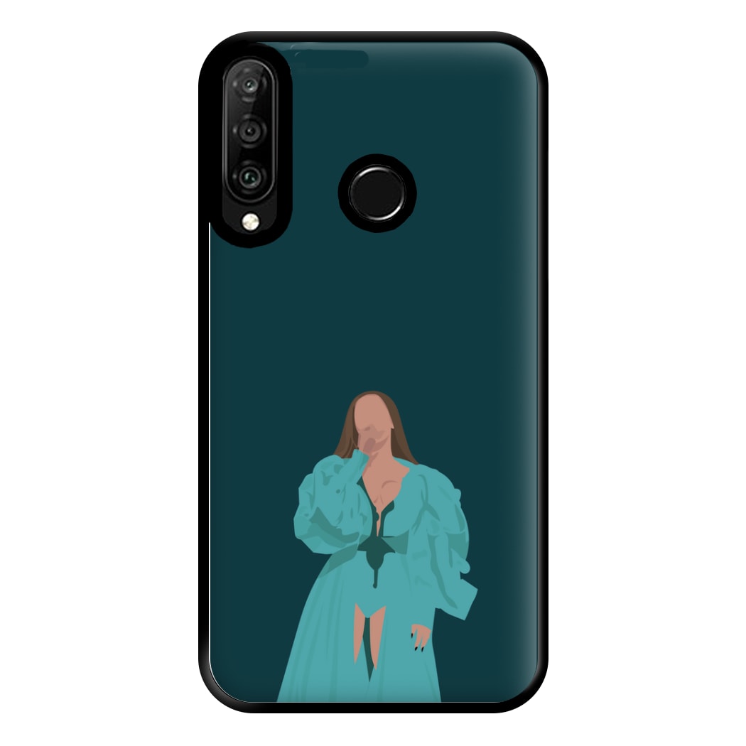 Green Dress - Queen B Phone Case for Huawei P30 Lite