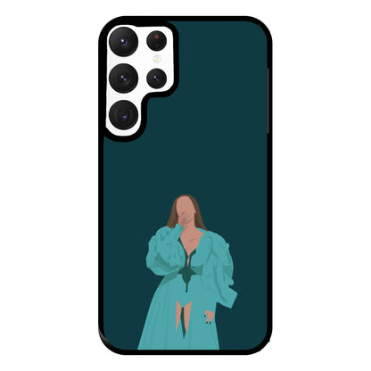 Green Dress - Queen B Phone Case for Galaxy S22 Ultra