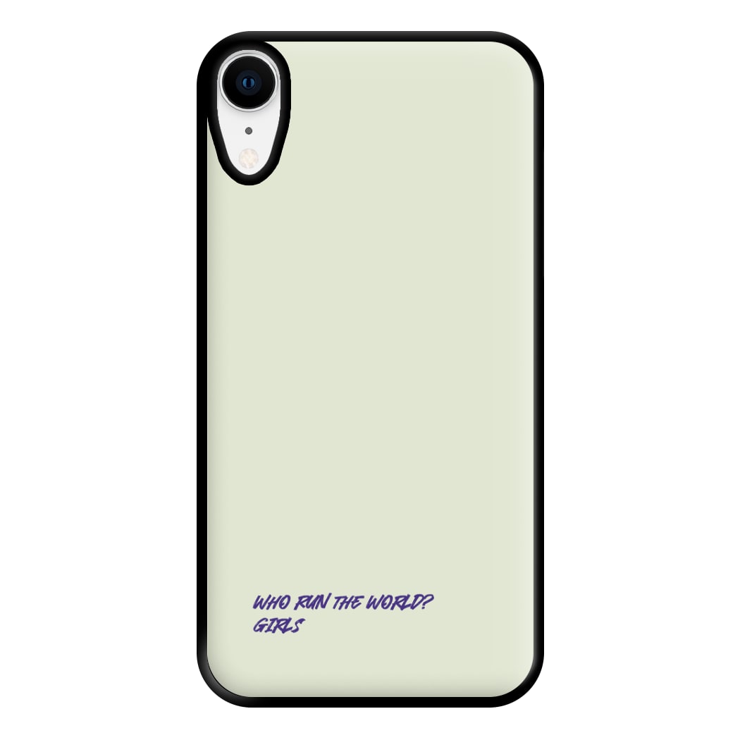 Who Run The World - Queen B Phone Case for iPhone XR