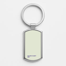 Who Run The World - Queen B Silver Keyring