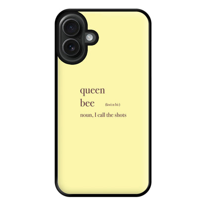 Queen Bee Definition - Queen B Phone Case for iPhone 16 Plus