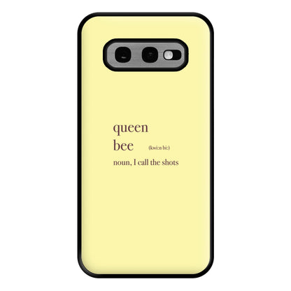 Queen Bee Definition - Queen B Phone Case for Galaxy S10e