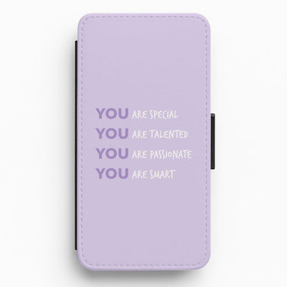 Special, Talented, Passionate, Smart - You Flip / Wallet Phone Case