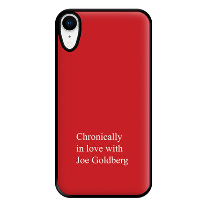 Chronically In Love With Joe Phone Case for iPhone XR