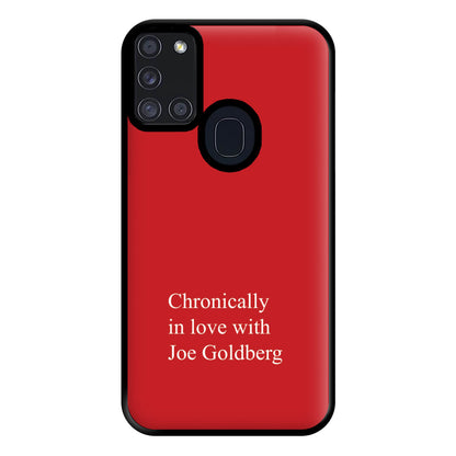 Chronically In Love With Joe Phone Case for Galaxy A21s