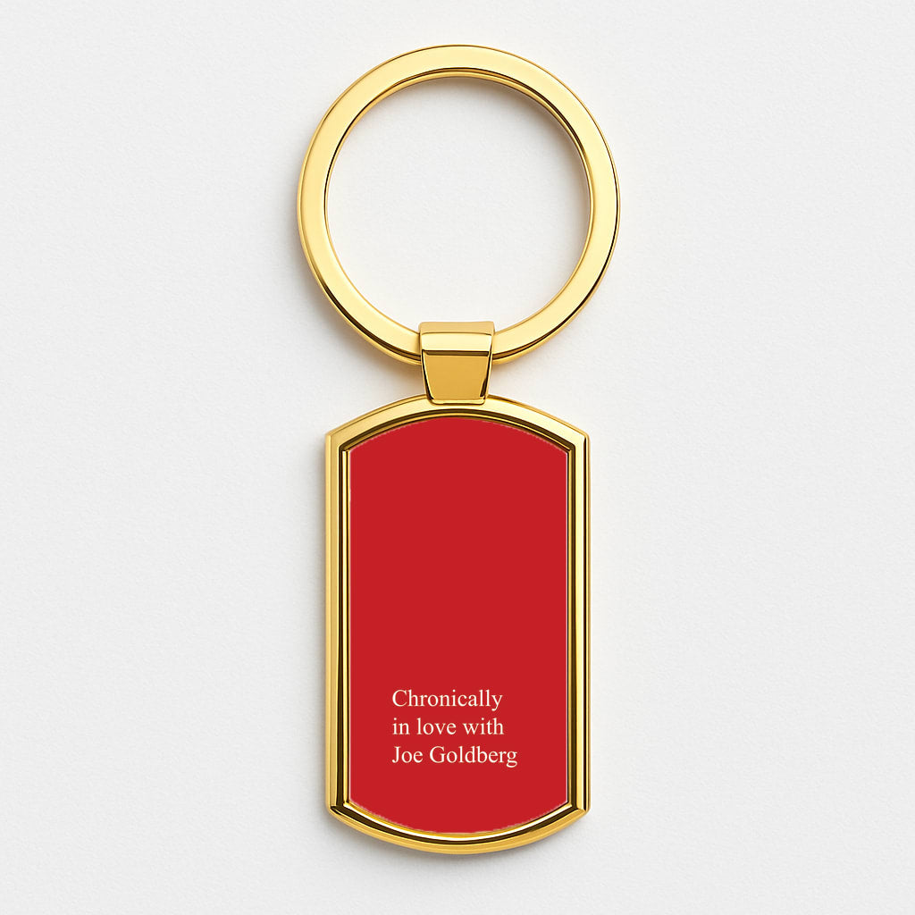 Chronically In Love With Joe Gold Keyring