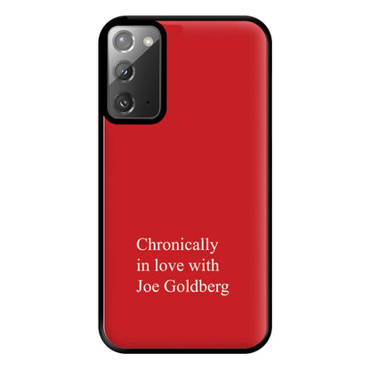 Chronically In Love With Joe Phone Case for Galaxy Note 20 Ultra