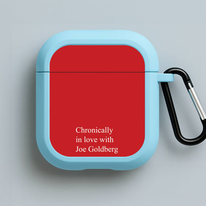Chronically In Love With Joe Blue AirPods Case