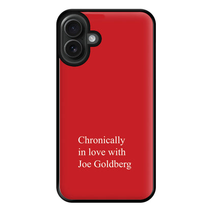 Chronically In Love With Joe Phone Case for iPhone 16 Plus