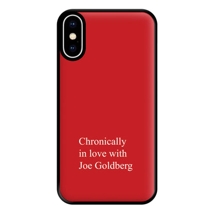 Chronically In Love With Joe Phone Case for iPhone XS Max