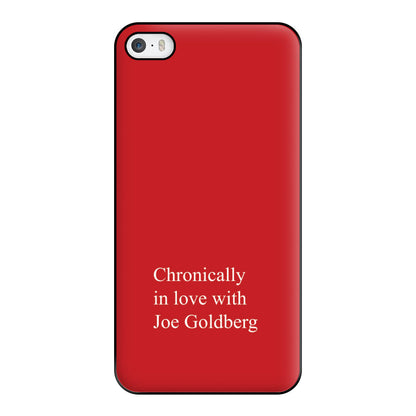 Chronically In Love With Joe Phone Case for iPhone 5 / 5s / SE 2016