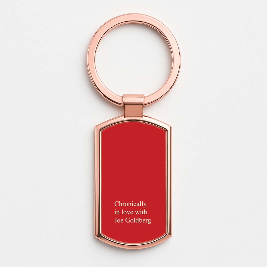 Chronically In Love With Joe Rose Gold Keyring