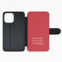 Chronically In Love With Joe Flip Phone Case