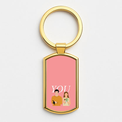 Love And Joe Gold Keyring