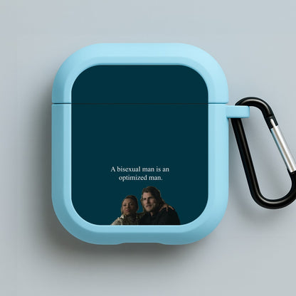 A Bisexual Man Blue AirPods Case
