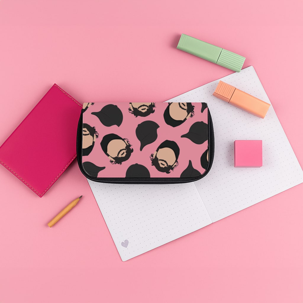 Joe And Hats Pattern Pencil Case