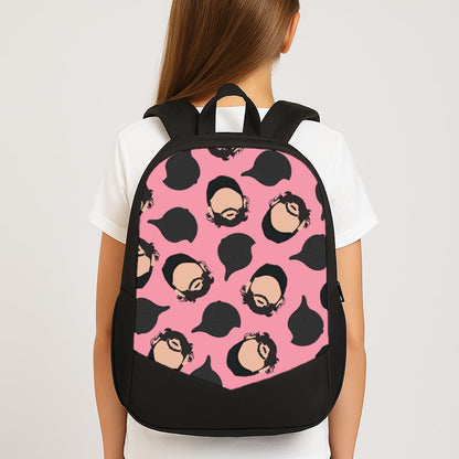 Joe And Hats Pattern Large School Bag