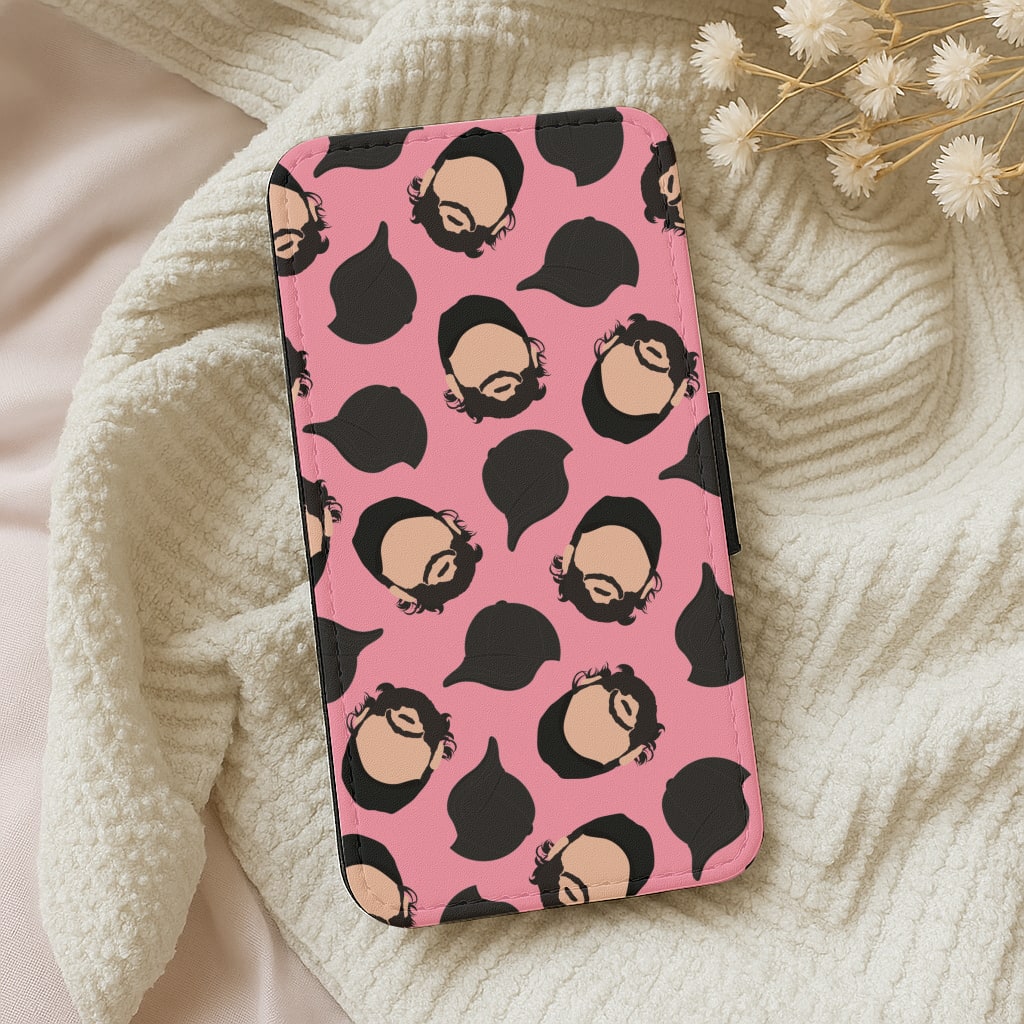 Joe And Hats Pattern Wallet Phone Case