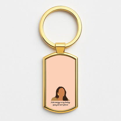 Male Energy Gold Keyring