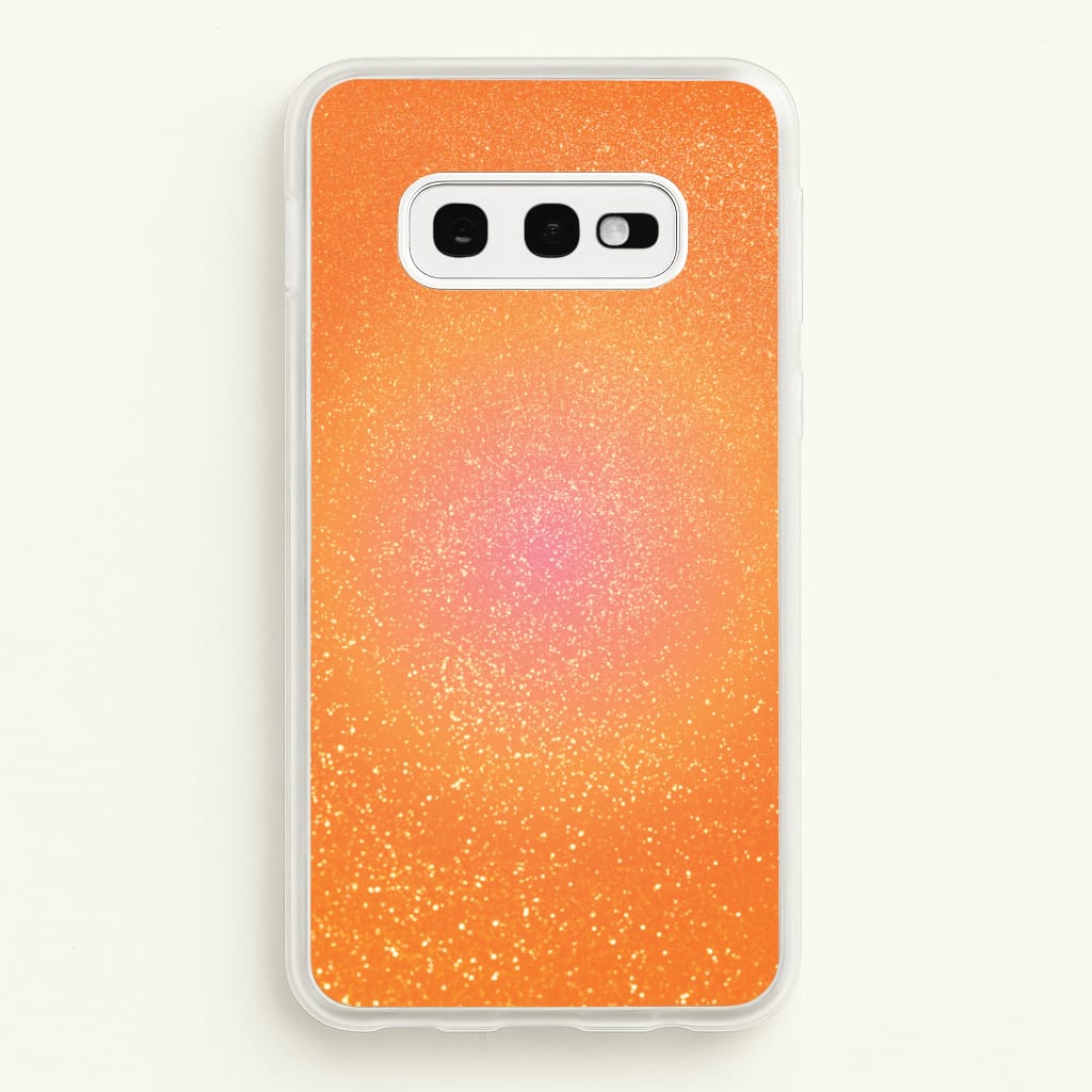 Orange Shimmer  Phone Case - Galaxy S10e