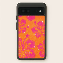 Shimmer Hibiscus Phone Case - Google Pixel 7
