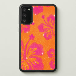 Shimmer Hibiscus Phone Case - Galaxy S20FE