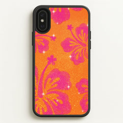 Shimmer Hibiscus Phone Case - iPhone XS Max