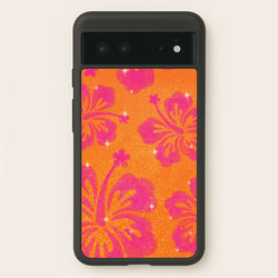Shimmer Hibiscus Phone Case - Google Pixel 6
