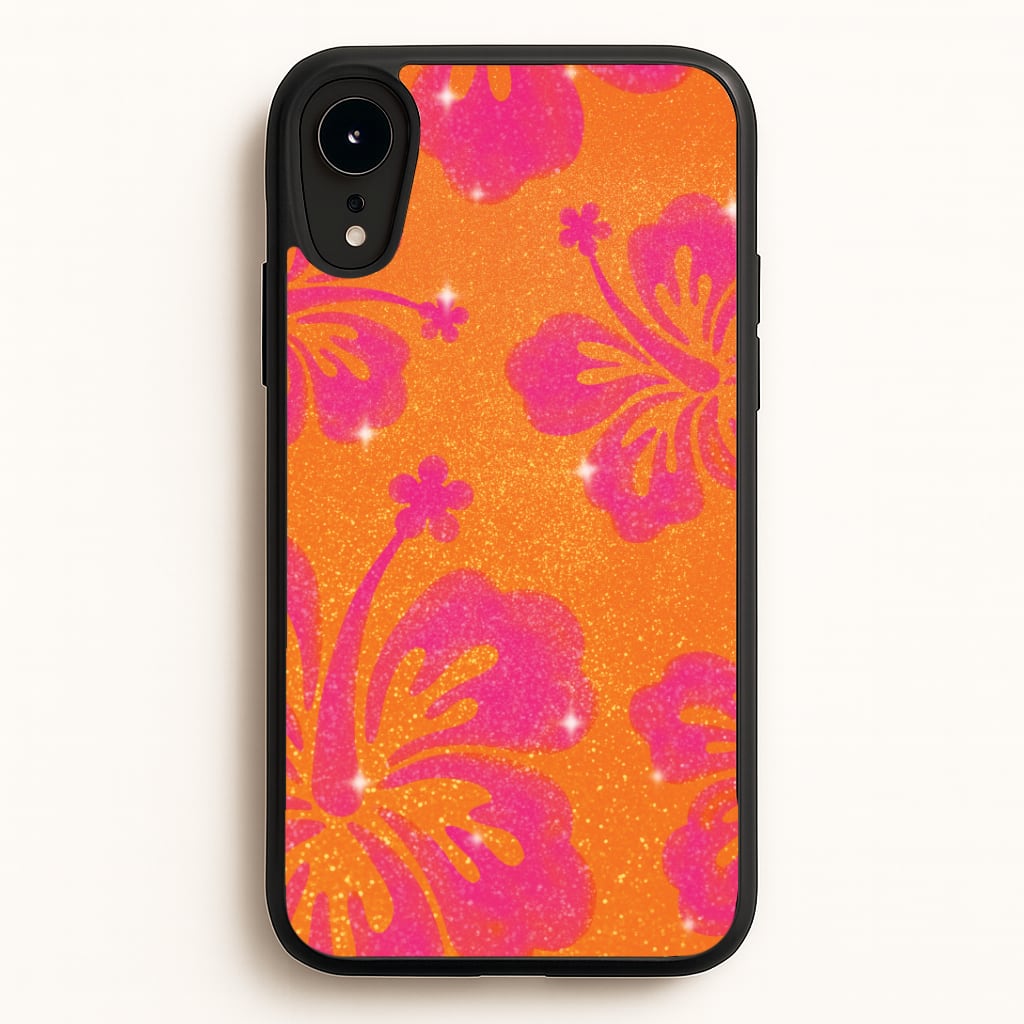 Shimmer Hibiscus Phone Case - iPhone XR