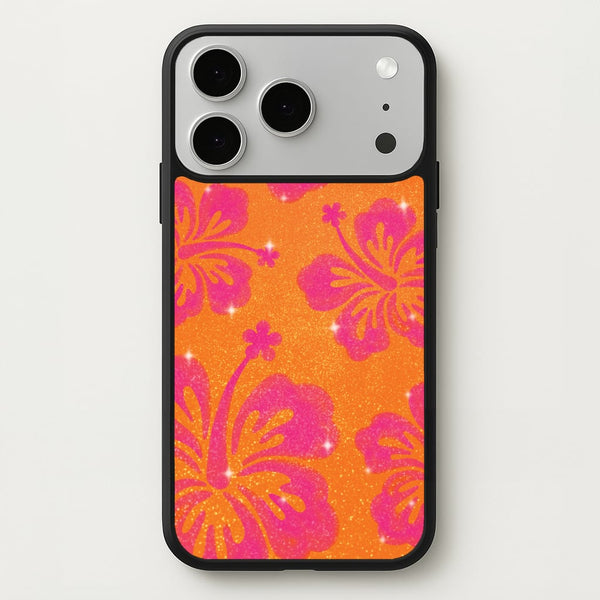 Shimmer Hibiscus Phone Case - iPhone 17 Pro Max
