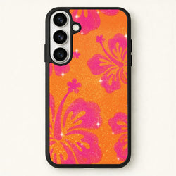 Shimmer Hibiscus Phone Case - Galaxy S26 Plus