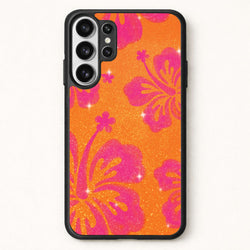Shimmer Hibiscus Phone Case - Galaxy S26 Ultra