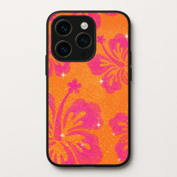 Shimmer Hibiscus Phone Case - iPhone 14 Pro