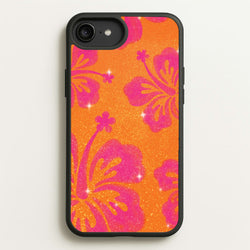 Shimmer Hibiscus Phone Case - iPhone 6+ / 7+ / 8+