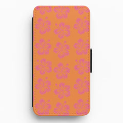 Hibiscus Heatwave Wallet Phone Case