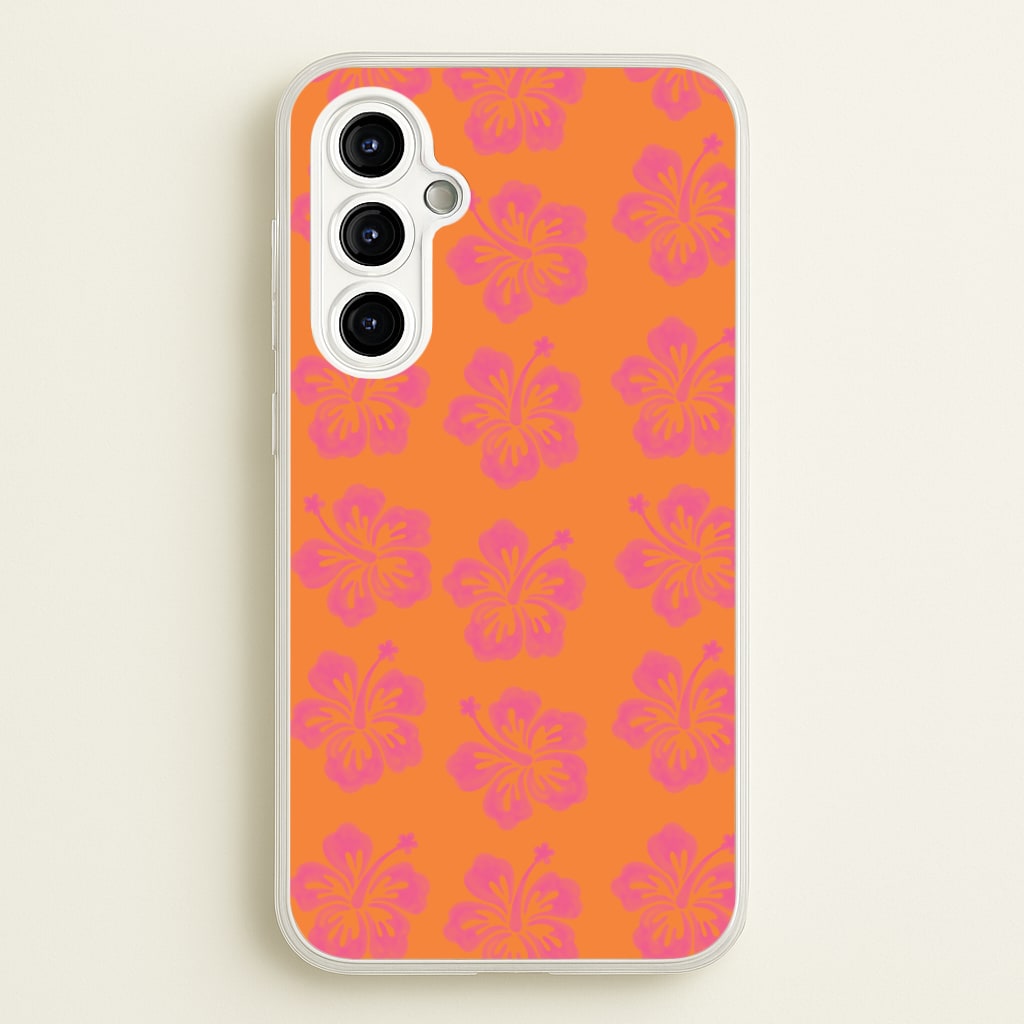 Hibiscus Heatwave Phone Case - Galaxy A54