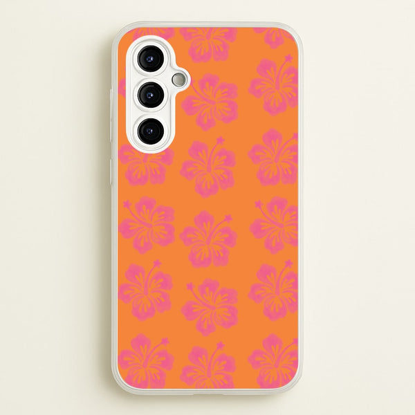 Hibiscus Heatwave Phone Case - Galaxy A54