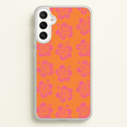 Hibiscus Heatwave Phone Case - Galaxy A34