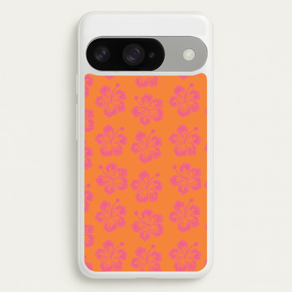 Hibiscus Heatwave Phone Case - Google Pixel 10 / 10 Pro