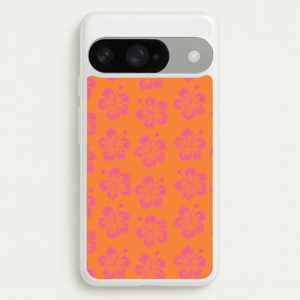 Hibiscus Heatwave Phone Case - Google Pixel 10 / 10 Pro