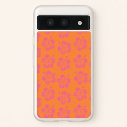 Hibiscus Heatwave Phone Case - Google Pixel 8a