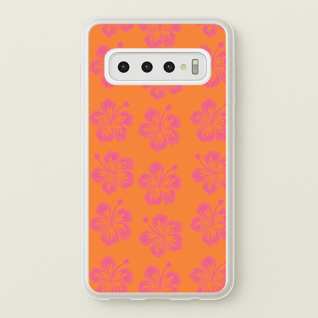 Hibiscus Heatwave Phone Case - Galaxy S10 Plus