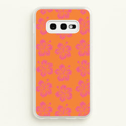 Hibiscus Heatwave Phone Case - Galaxy S10e